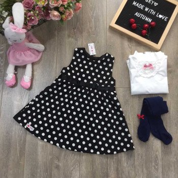 váy gto chấm bi 2 lớp-V915125